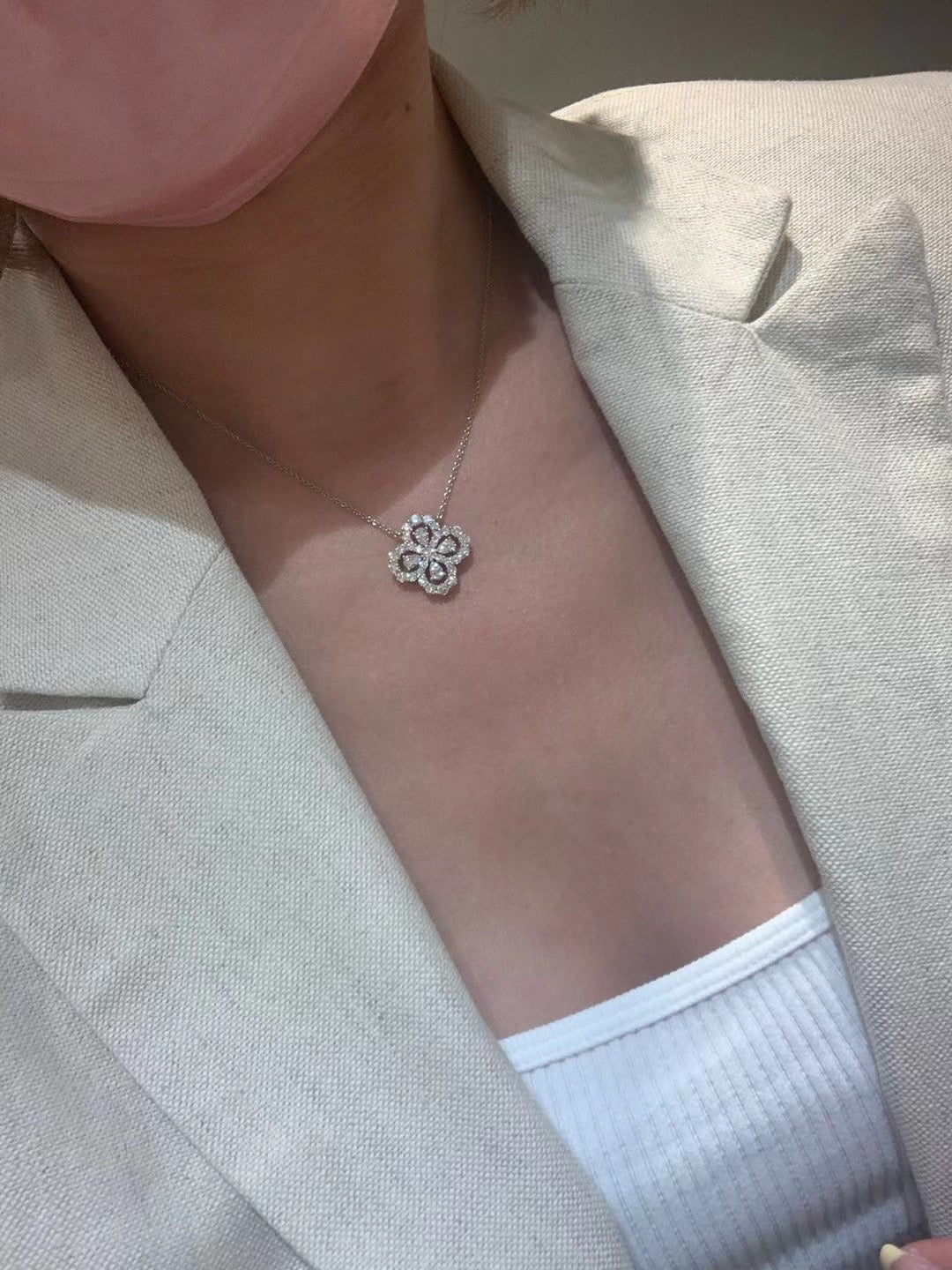 Moissanite Flower set