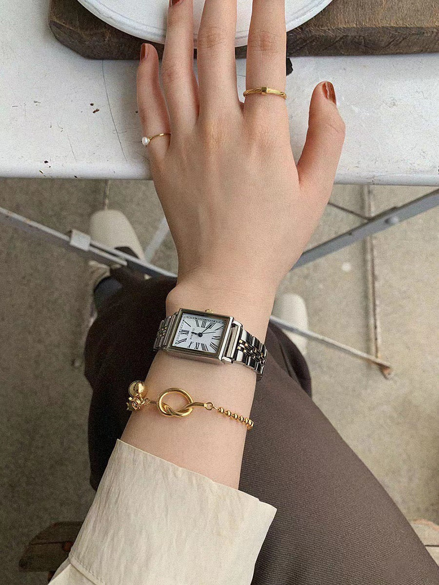 18k gold knot bracelet