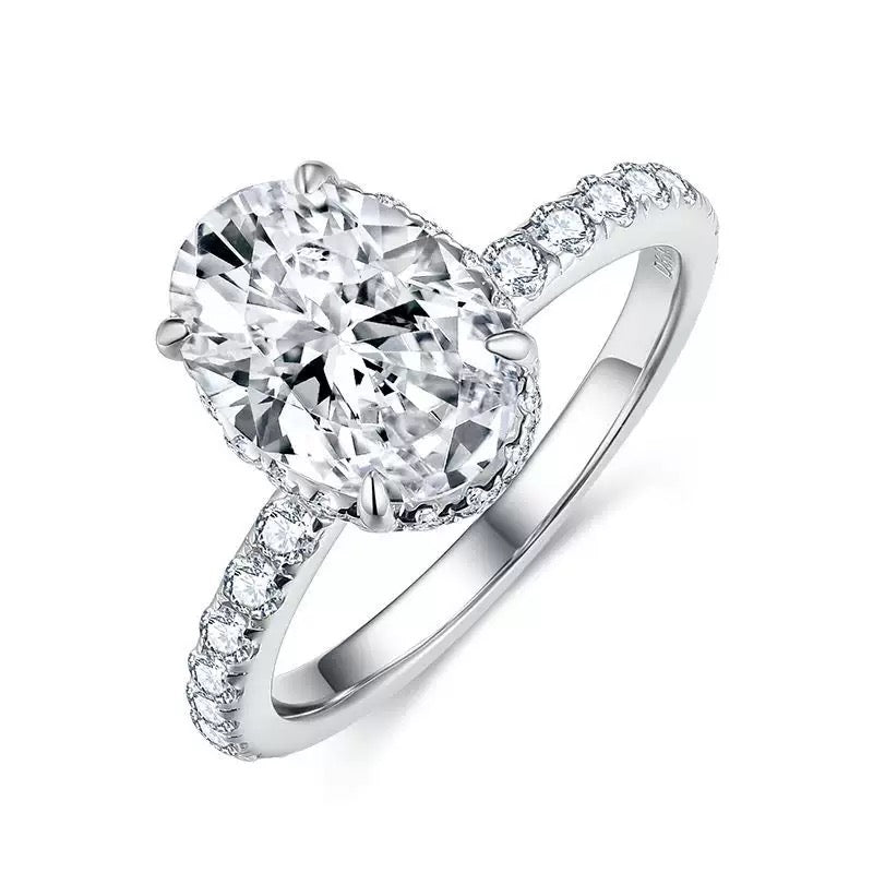 Moissanite Classic Oval Cut Ring