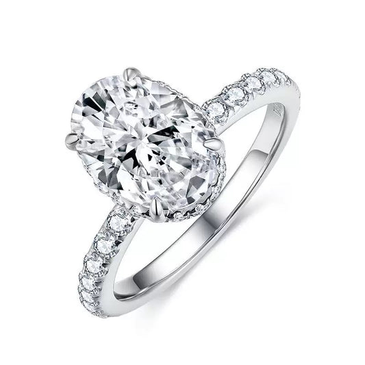 Moissanite Classic Oval Cut Ring