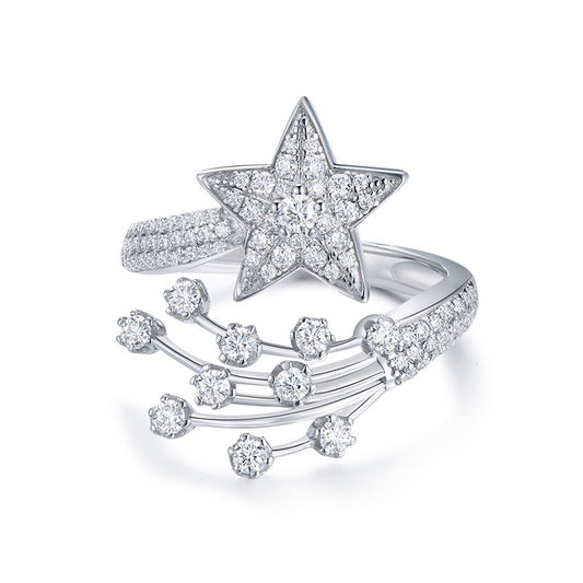 Moissanite Comet Starlight Ring